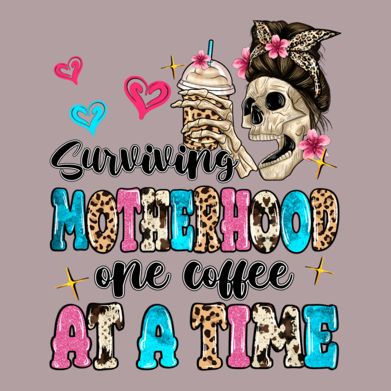 Surviving Motherhood One Coffee At A Time Vintage Hoodie by MaliasSmallBusiness | Teevron
