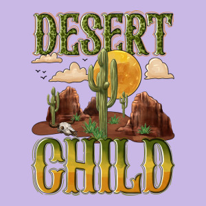 Desert Child Cactus Heavy Core Tee Designed By Nancycooperartshop