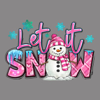 Let It Snow Pink Christmas Snowman Vintage Tee | Teevron