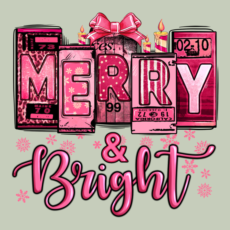 Merry And Bright Pink Christmas Ladies Tee by Jasminsmagicworld | Teevron