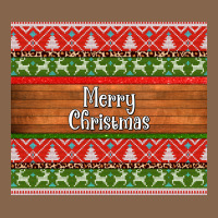 Merry Christmas Knitted Reindeer Pattern Premium Tee | Teevron