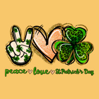 Peace Love St.patrick's Day Vintage Hoodie | Teevron