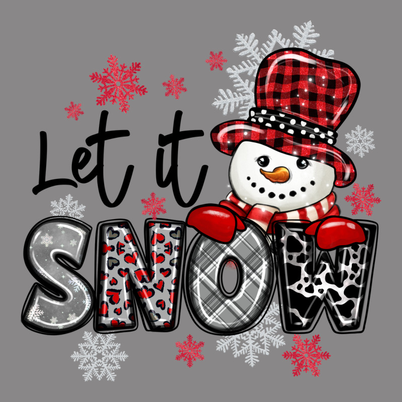 Let It Snow Sowman Snowflake Vintage Tee by MaliasSmallBusiness | Teevron