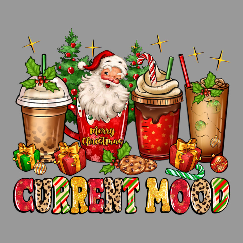 Christmas Santa Coffee Cups Current Mood Vintage Hoodie by MaliasSmallBusiness | Teevron