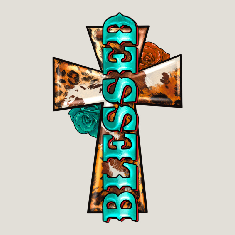 Blessed Cross Heavy Core Tee by BarkalooDesign | Teevron