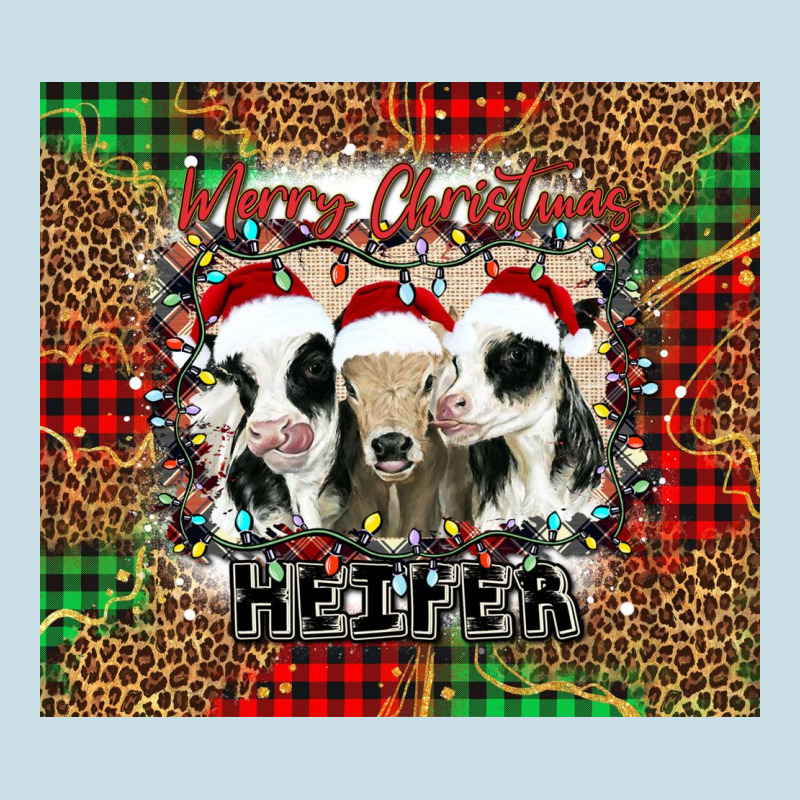 Merry Christmas Heifer Ladies Tee by Jasminsmagicworld | Teevron