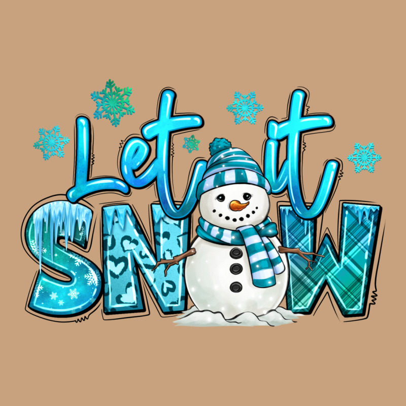 Let It Snow Winter Snowman Vintage Tee by MaliasSmallBusiness | Teevron