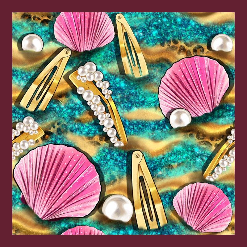 Hair Clasp And Sea Shells With Leopard Beach Seamless Pattern Bbs Classic Tee by BundleAndBundleShop | Teevron