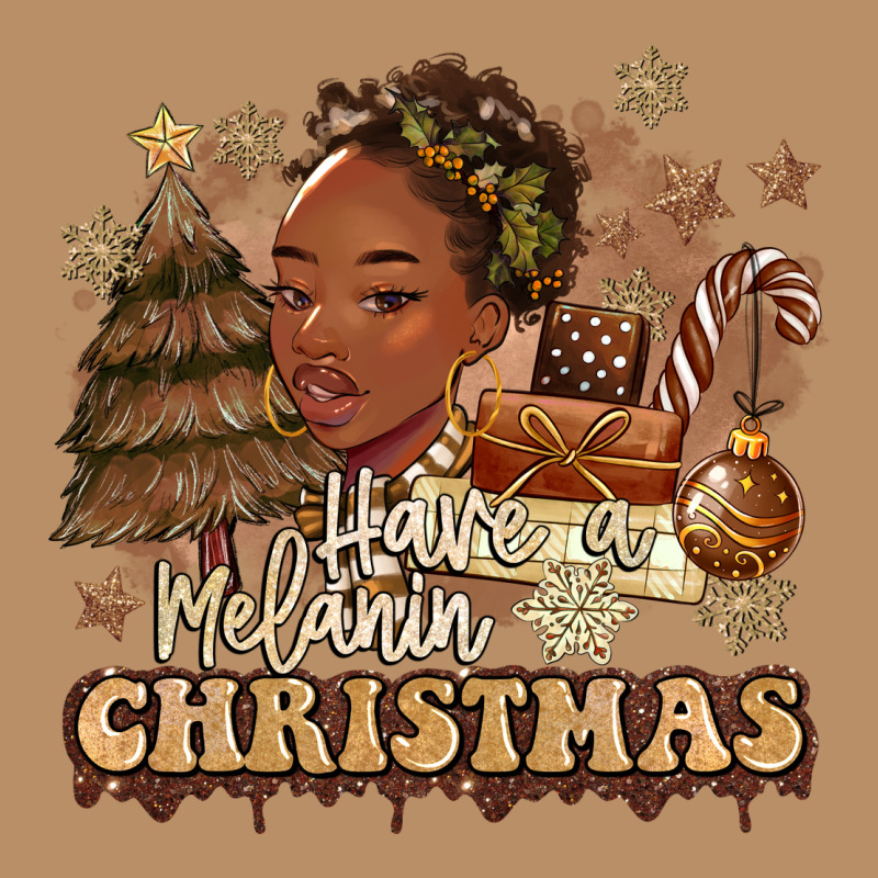 Have A Melanin Christmas  Black Woman Vintage Hoodie by MaliasSmallBusiness | Teevron