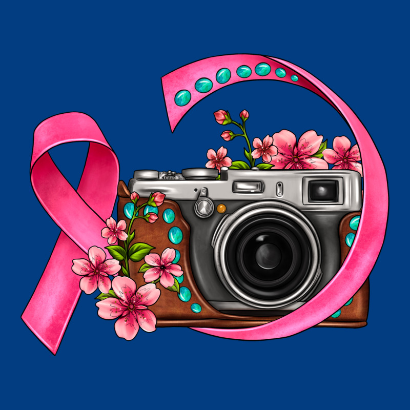 Floral Cancer Ribbon Vintage Camera Premium Sweatshirt by FaDigitalArtStudio | Teevron