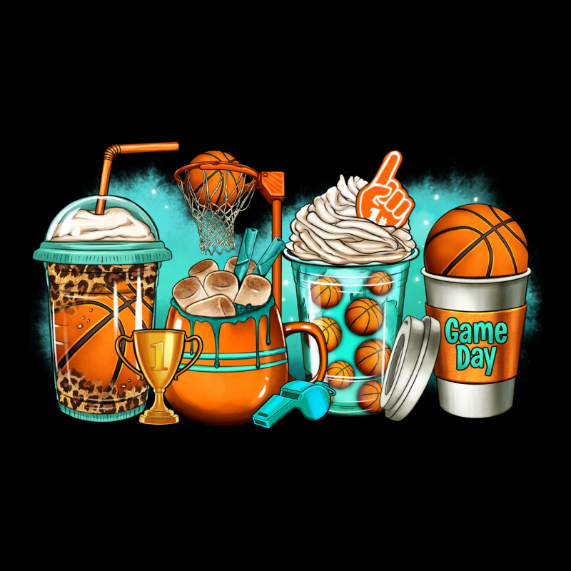 Basketball Coffee Cups Ladies Tee by Jasminsmagicworld | Teevron