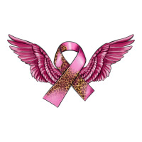 Breast Cancer ribbon with angel wings | Teevron