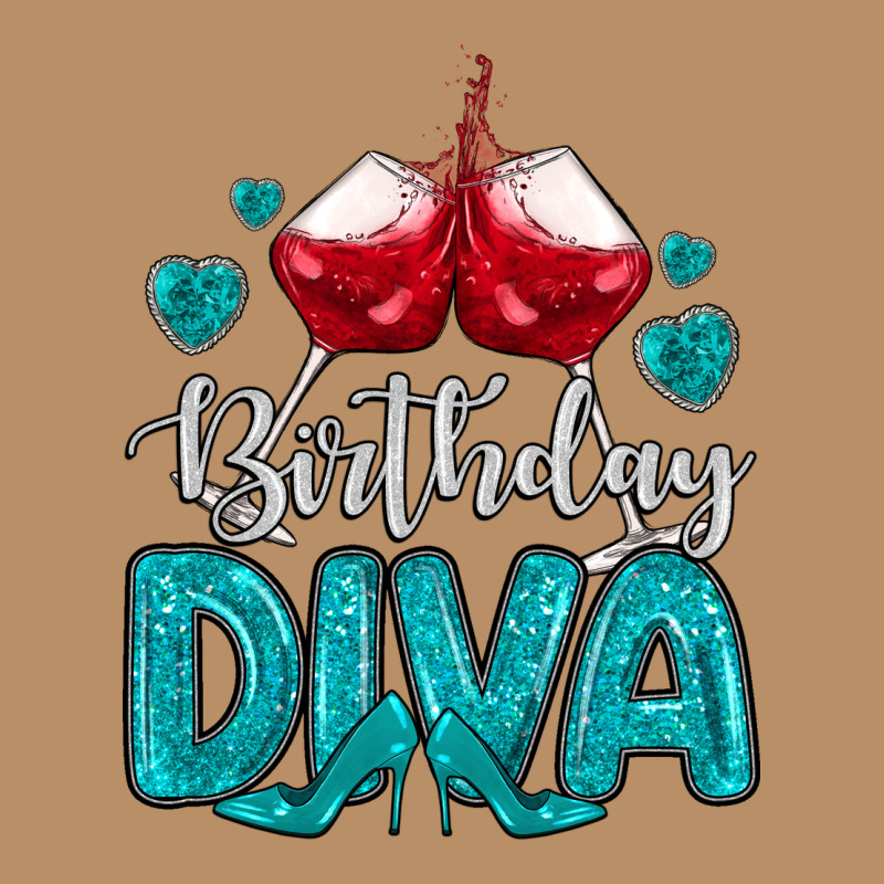 Birthday Diva Turquoise Vintage Hoodie by MaliasSmallBusiness | Teevron
