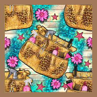 Hairdresser Apron And Flowers With Turquoise Glitter Seamless Pattern  Classic Tee | Teevron