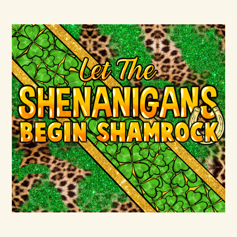 Let The Shenanigans Begin Shamrock Tumbler Premium Hoodie by HowdyJamesFarm | Teevron