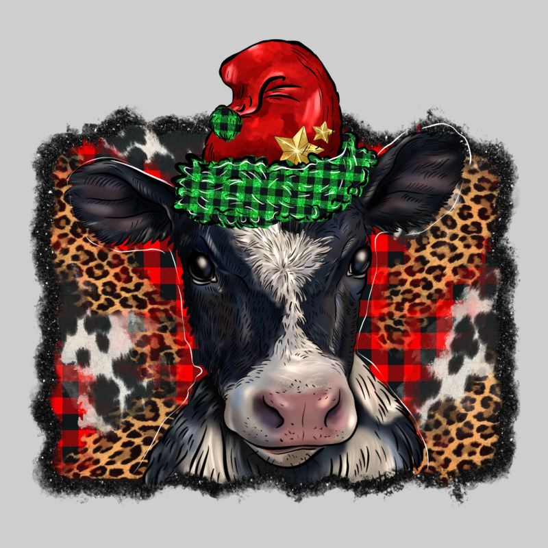 Christmas Black And White Baby Cow Premium Tee by BarkalooDesign | Teevron