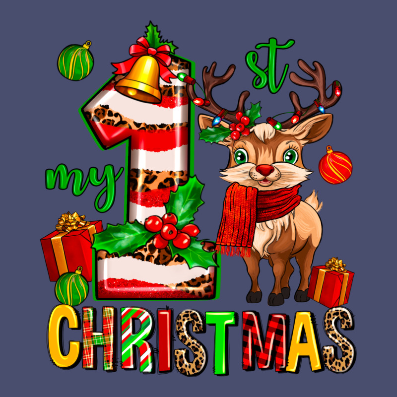My First Christmas Reindeer Vintage Tee by MaliasSmallBusiness | Teevron