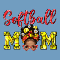Softball Mom And Afro Messy Bun Mom Urban Heavy Tee | Teevron