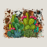 Watercolor Cactus Western Background Heavy Core Tee | Teevron