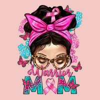 Warrior Mom Messy Bun With Flowers Urban Heavy Tee | Teevron
