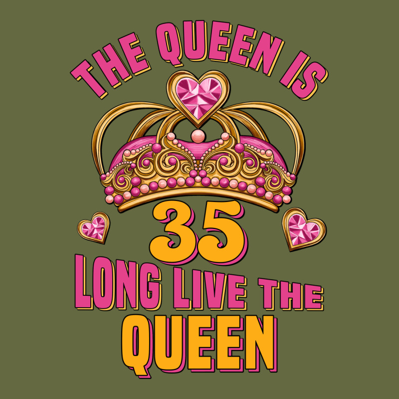 The Queen Is 35 Long Live The Queen Long Sleeve Tee by Jasminsmagicworld | Teevron