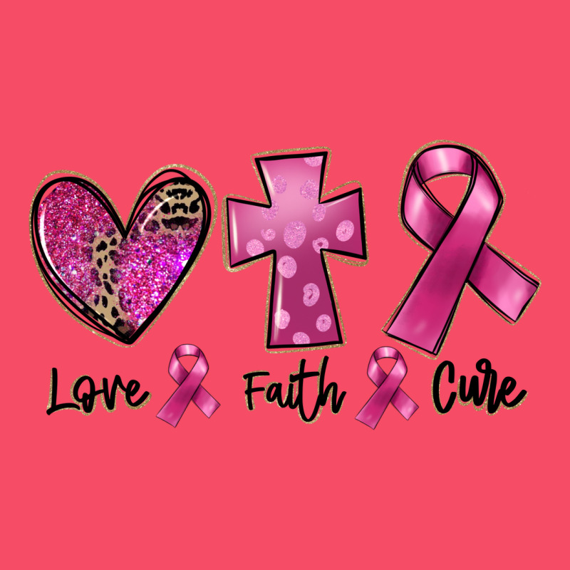 Love Faith Cure Breast Cancer Premium Sweatshirt by FaDigitalArtStudio | Teevron