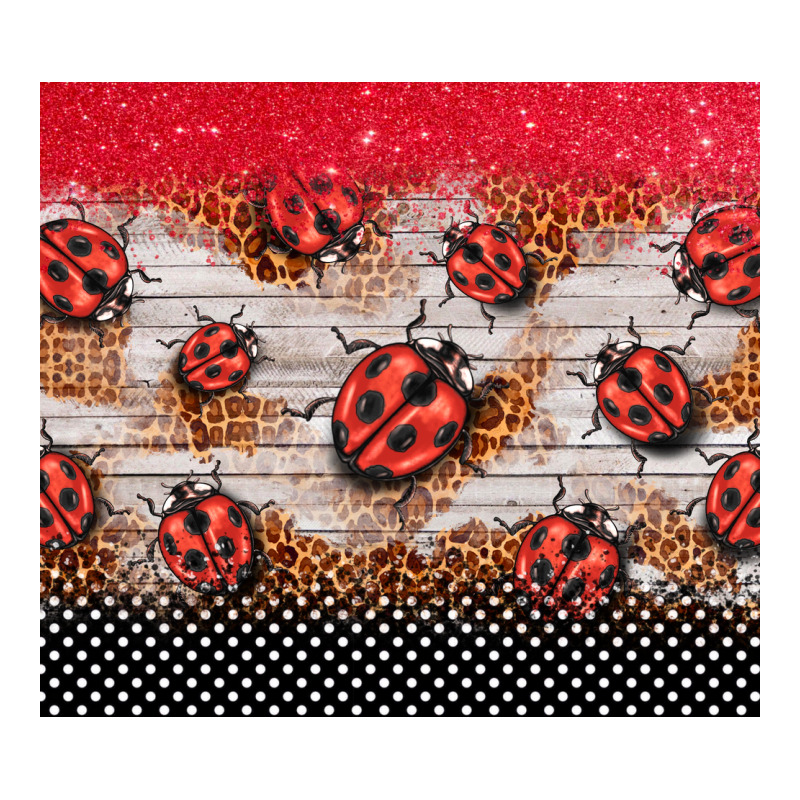 Ladybug Tumbler Ladies Tee by BarkalooDesign | Teevron