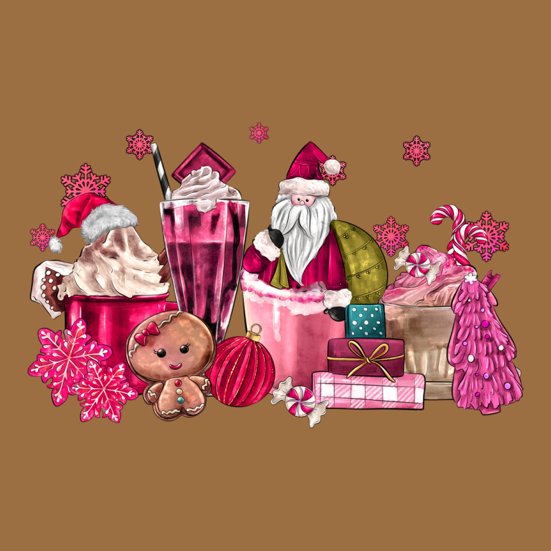Pink Santa Coffee Vintage Tee by MaliasSmallBusiness | Teevron