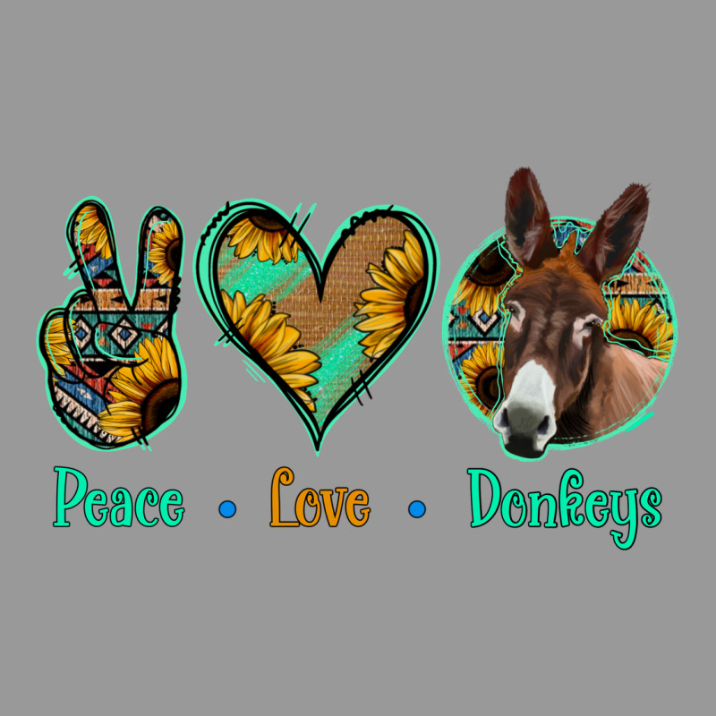 Peace Love Donkeys Vintage Hoodie by Jasminsmagicworld | Teevron