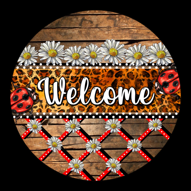 Ladybug Welcome Ornament Ladies Tee by BarkalooDesign | Teevron