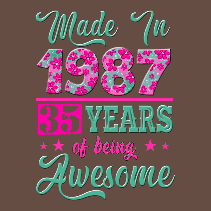 Made In 1987, 35 Years Of Being Awesome Long Sleeve Tee by Jasminsmagicworld | Teevron