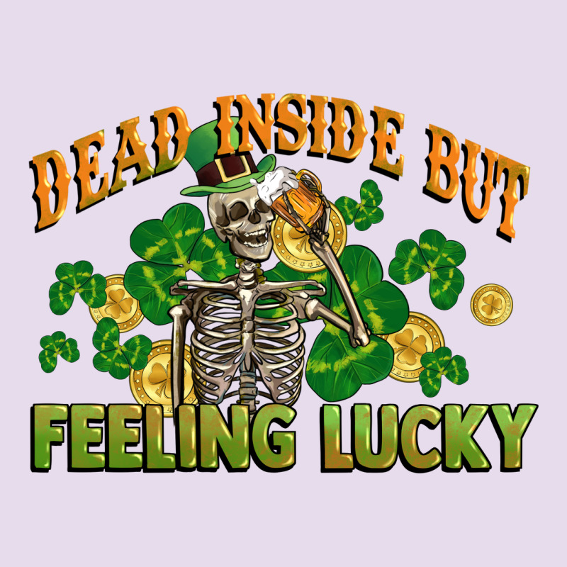 Dead Inside But Feeling Lucky St. Patrick's Day Premium Hoodie by CowGirlArtShop | Teevron