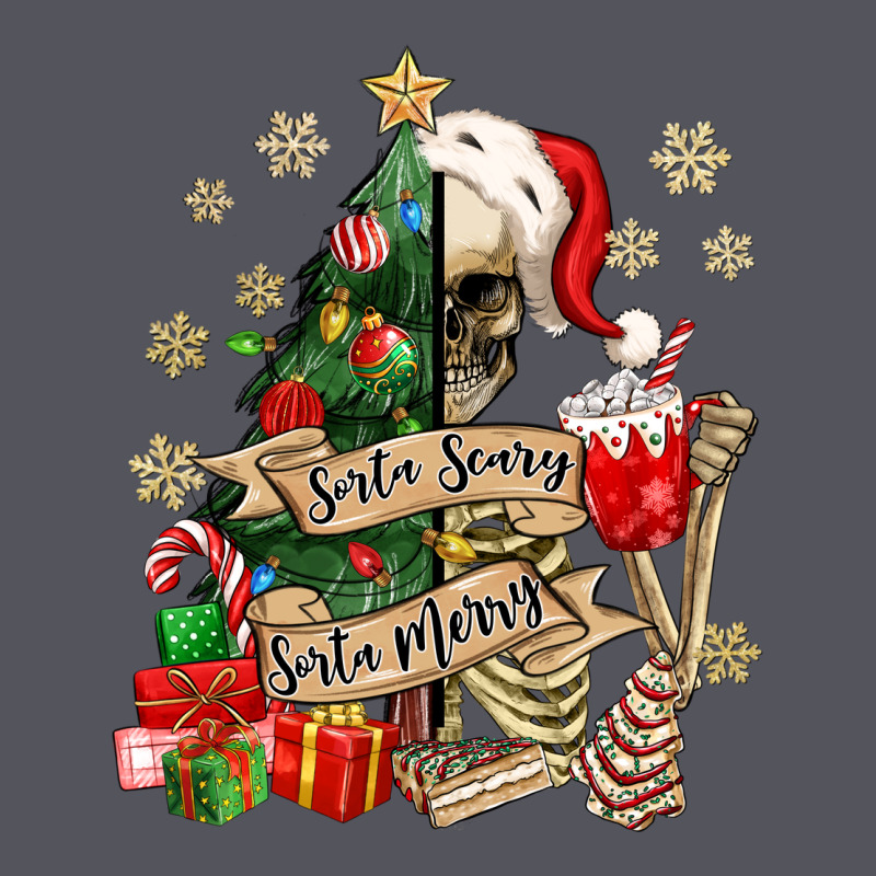 Sorta Scary Sorta Merry Skeleton Christmas Tree Vintage Hoodie by MaliasSmallBusiness | Teevron