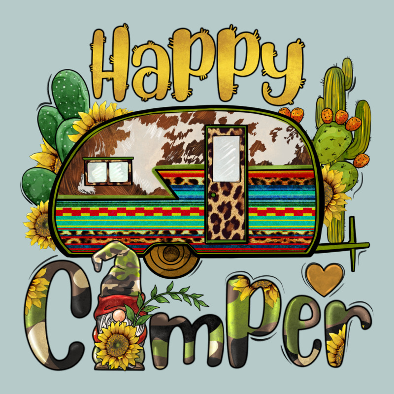Happy Camper Caravan And Gnome Heavy Core Tee by BarkalooDesign | Teevron
