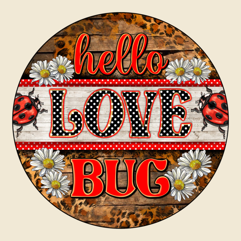 Hello Love Bug Ladybug Ornament Ladies Tee by BarkalooDesign | Teevron
