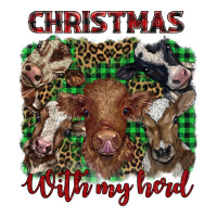 Christmas With My Herd Cows Premium Tee | Teevron
