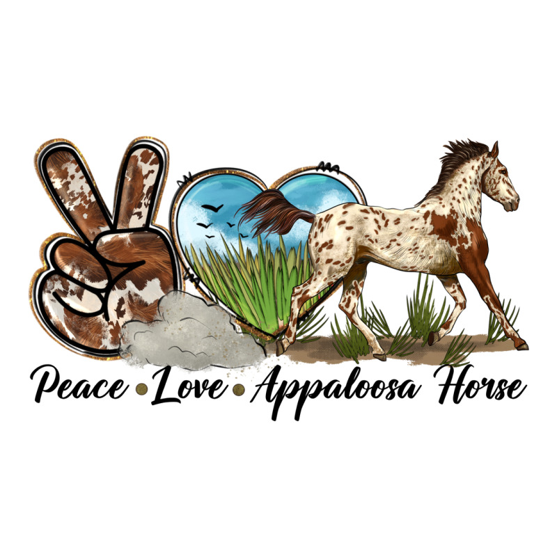 Peace Love Appaloosa Horse Ladies Tee by LillyAllenDesigns | Teevron