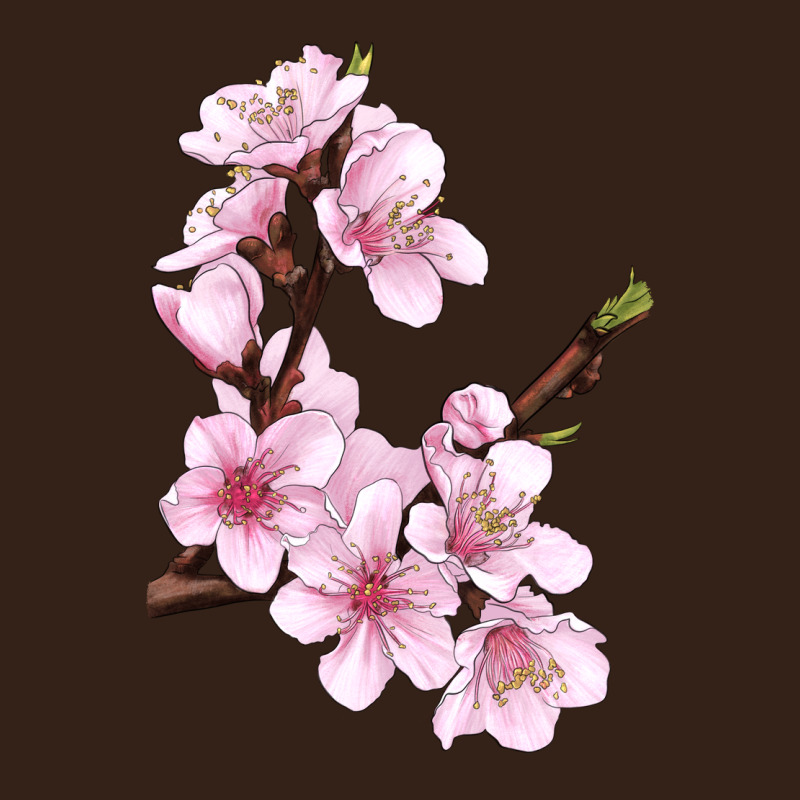 Peach Blossom Heavy Core Tee by LillyAllenDesigns | Teevron