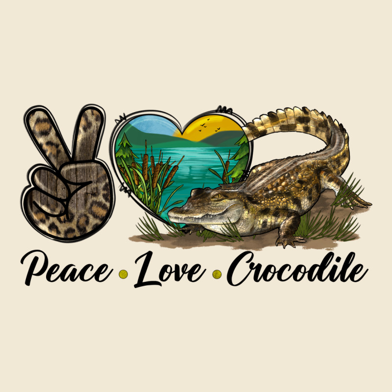 Peace Love Crocodile Ladies Tee by LillyAllenDesigns | Teevron