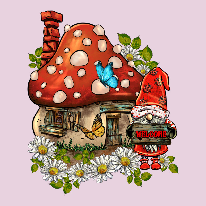 Welcome Gnome Ladybug Ladies Tee by BarkalooDesign | Teevron