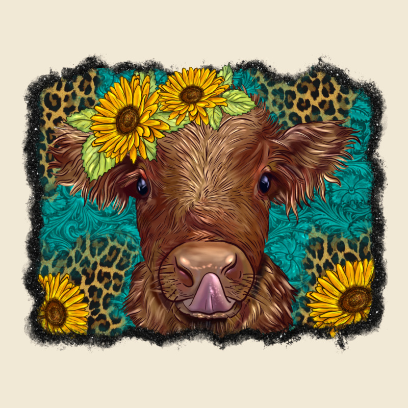 Western Leopard Buffalo Plaid Baby Highland Cow Premium Tee by BarkalooDesign | Teevron