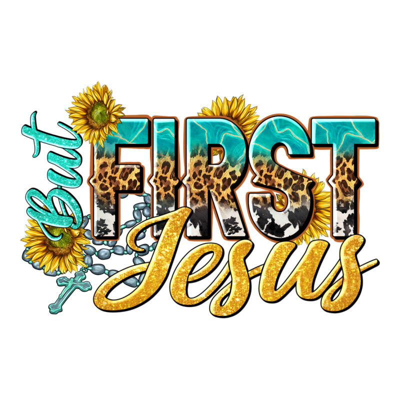 But First Jesus Ladies Tee by NancyCooperArtShop | Teevron