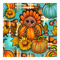 thanksgiving turkey with tartan seamless pattern bbs | Teevron