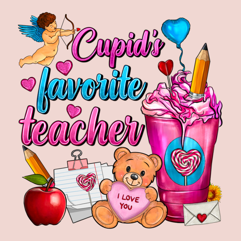 Cupid's Favorite Teacher Valentine's Day Frappe Premium Sweatshirt by FaDigitalArtStudio | Teevron