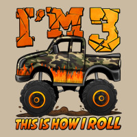 I'm Three This Is How I Roll Monster Truck Birthday Long Sleeve Tee | Teevron