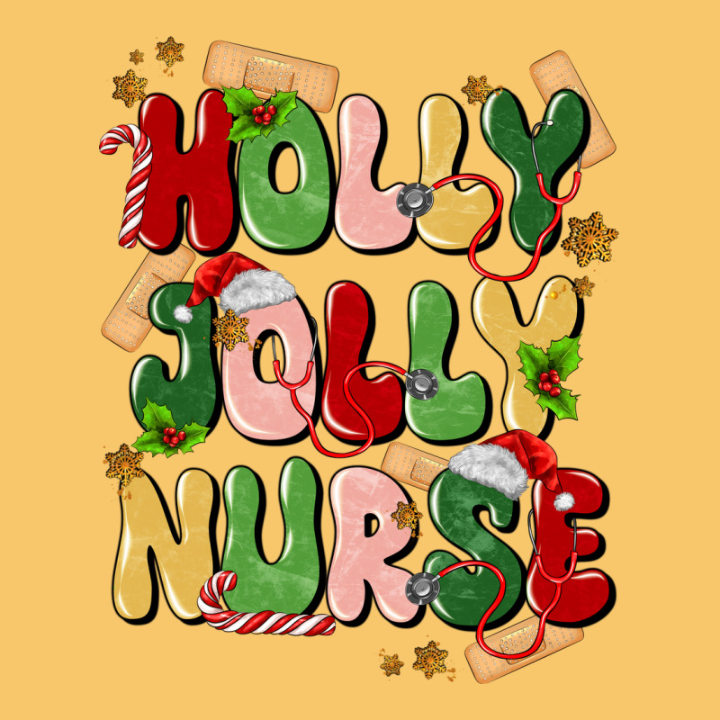 Holly Jolly Nurse Vintage Hoodie by MaliasSmallBusiness | Teevron