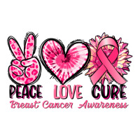Peace love cure Breast Cancer Awareness | Teevron