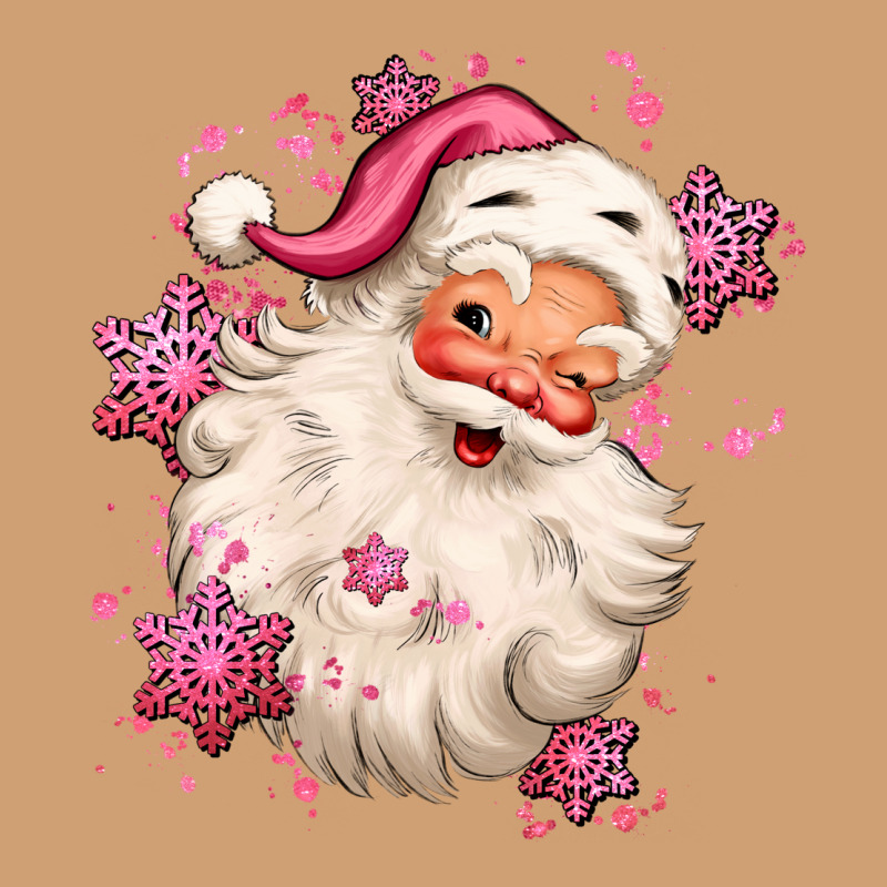 Pink Christmas Santa Claus Vintage Tee by MaliasSmallBusiness | Teevron