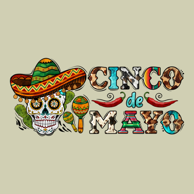 Cinco De Mayo Skull Heavy Core Tee by BarkalooDesign | Teevron