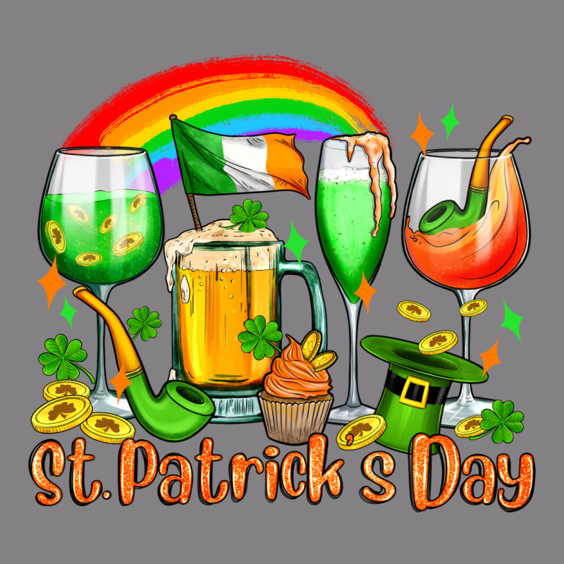 St. Patrick's Wine Glasses Heavyweight Hoodie by OliviaCreatesArt | Teevron